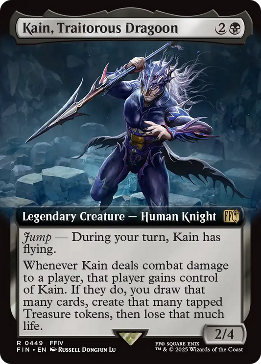 Kain, Traitorous Dragoon (FIN-449) - [FINAL FANTASY]: (Extended Art) Foil