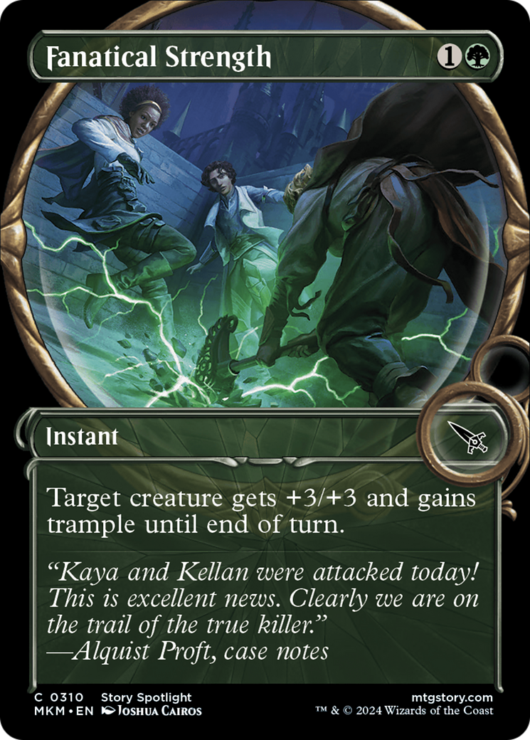 Fanatical Strength (MKM-310) - [Murders at Karlov Manor]: (Showcase) Foil