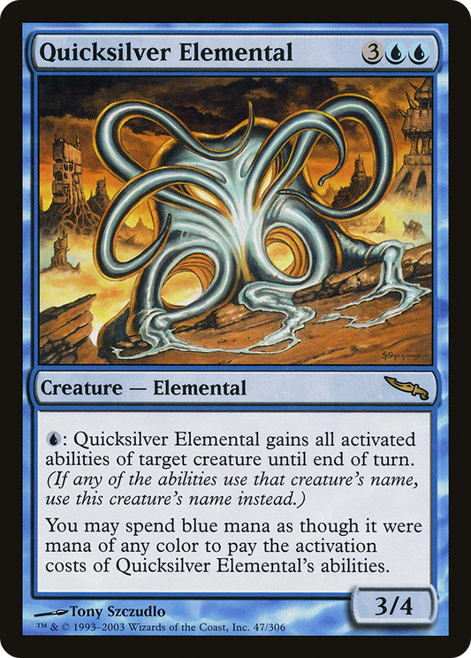 Quicksilver Elemental (MRD-047) - [Mirrodin]