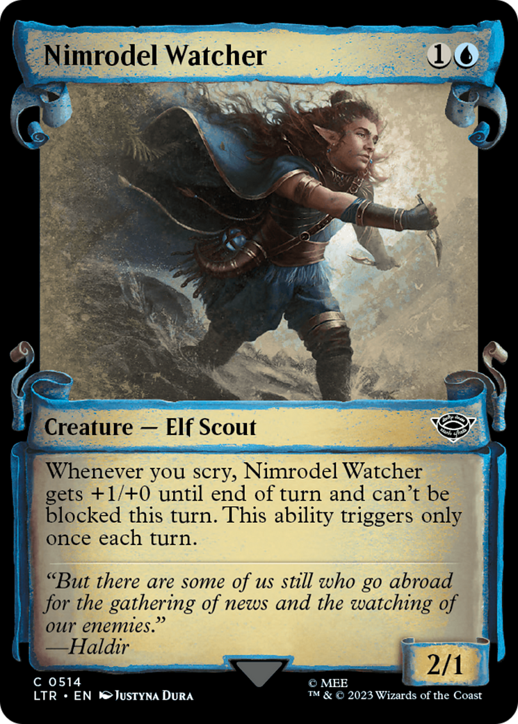 Nimrodel Watcher (LTR-514) - [The Lord of the Rings: Tales of Middle-earth]: (Showcase) Foil