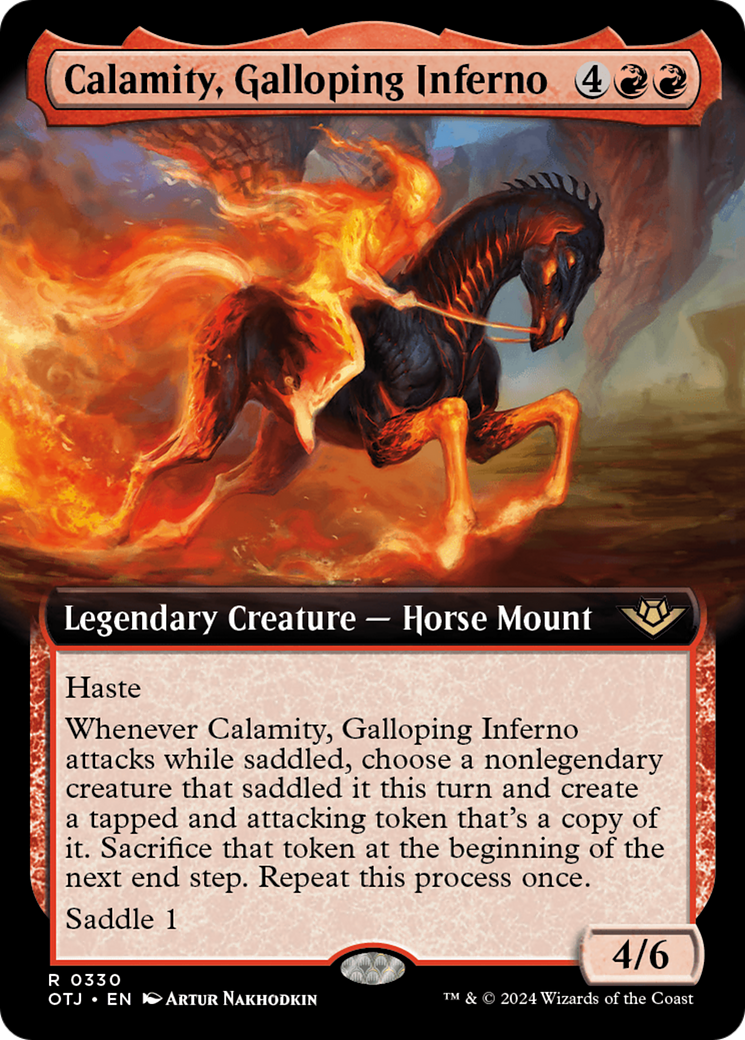 Calamity, Galloping Inferno (OTJ-330) - [Hors-la-loi de Thunder Junction] : (Extended Art) Foil 