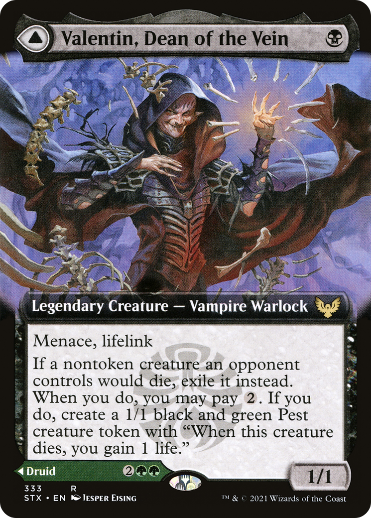 Valentin, Dean of the Vein (Extended Art) (STX-333) - [Strixhaven: School of Mages]: (Extended Art)