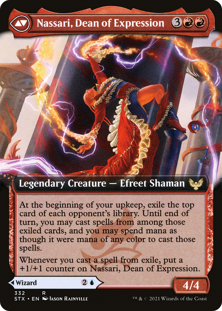 Uvilda, Dean of Perfection // Nassari, Dean of Expression (STX-332) - [Strixhaven: School of Mages]: (Extended Art)