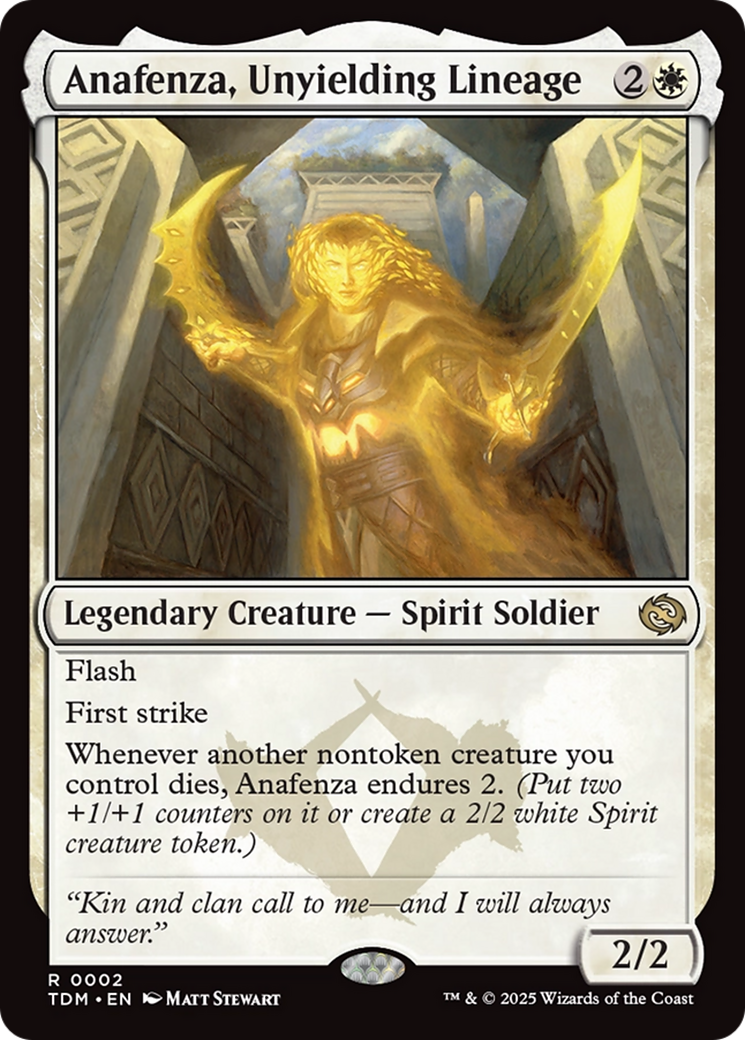 Anafenza, Unyielding Lineage (TDM-002) - [Tarkir: Dragonstorm]