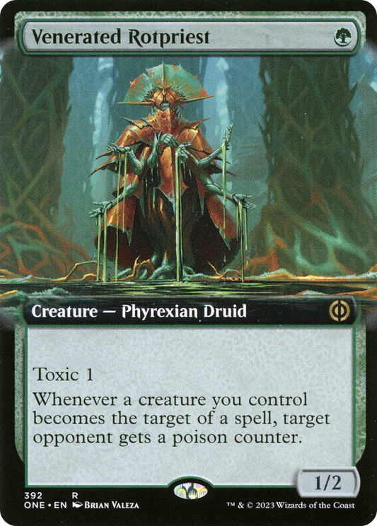 Venerated Rotpriest (ONE-392) - [Phyrexia: All Will Be One]: (Extended Art) Foil