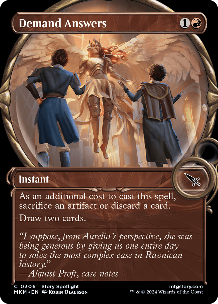 Demand Answers (MKM-306) - [Murders at Karlov Manor]: (Showcase) Foil