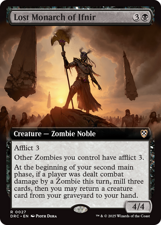 Lost Monarch of Ifnir (DRC-027) - [Commander: Aetherdrift]: (Extended Art)