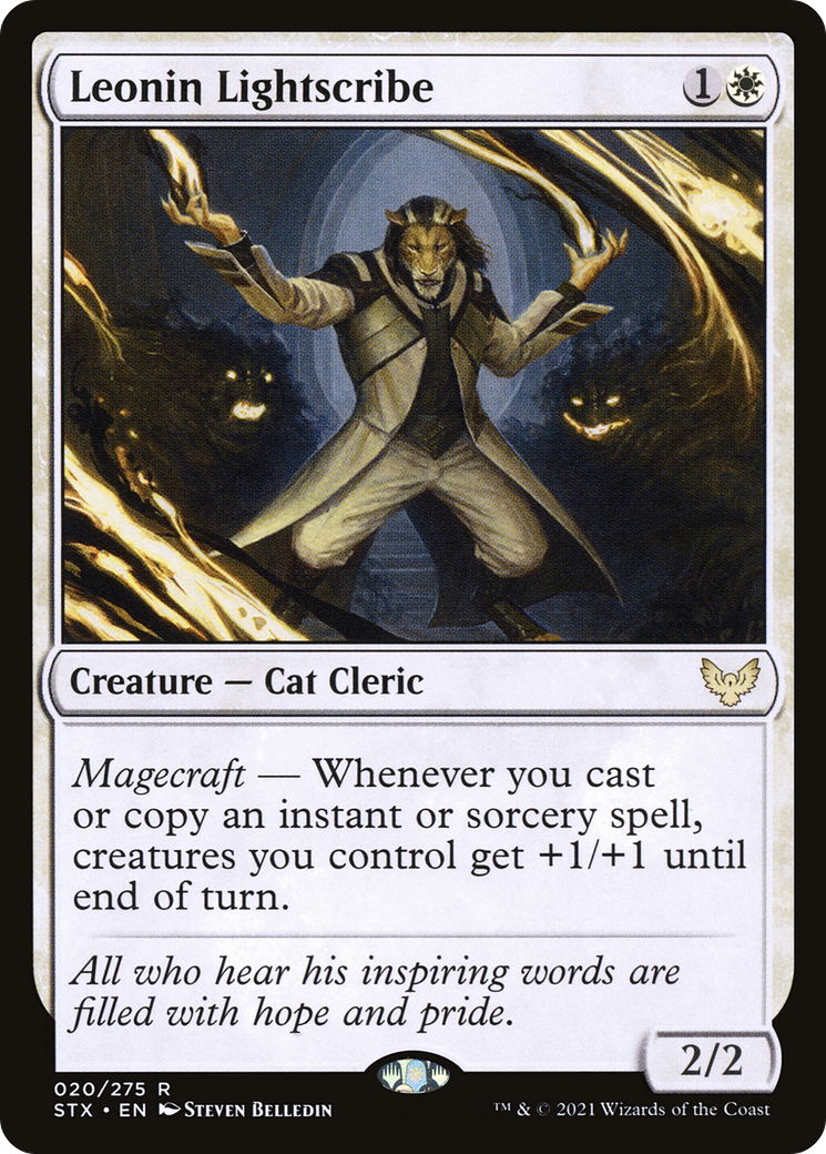 Leonin Lightscribe (STX-020) - [Strixhaven: School of Mages]