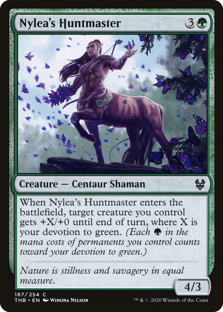 Nylea's Huntmaster (THB-187) - [Theros Beyond Death] Foil