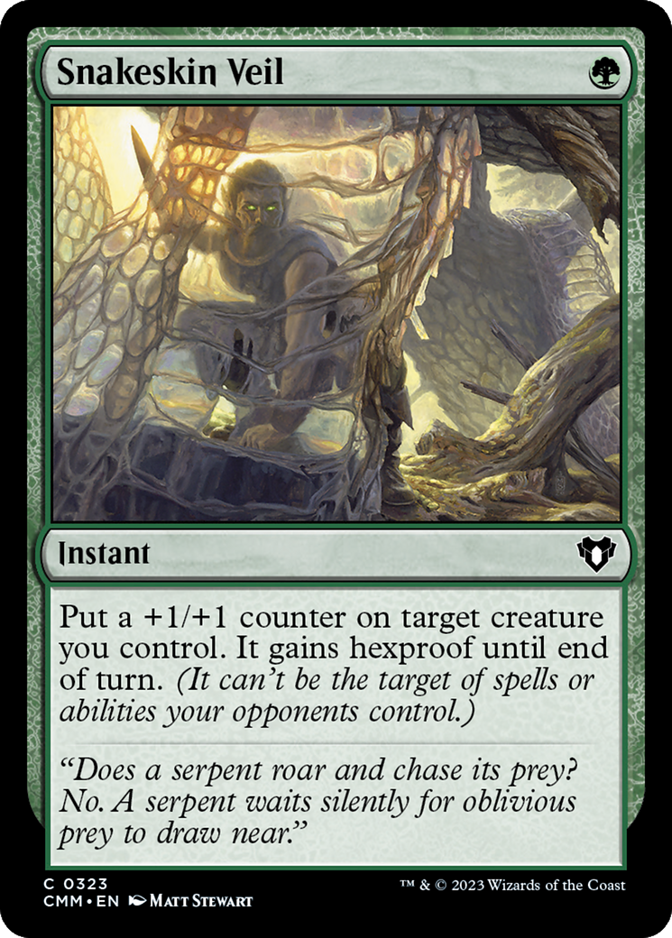 Snakeskin Veil (CMM-323) - [Commander Masters]