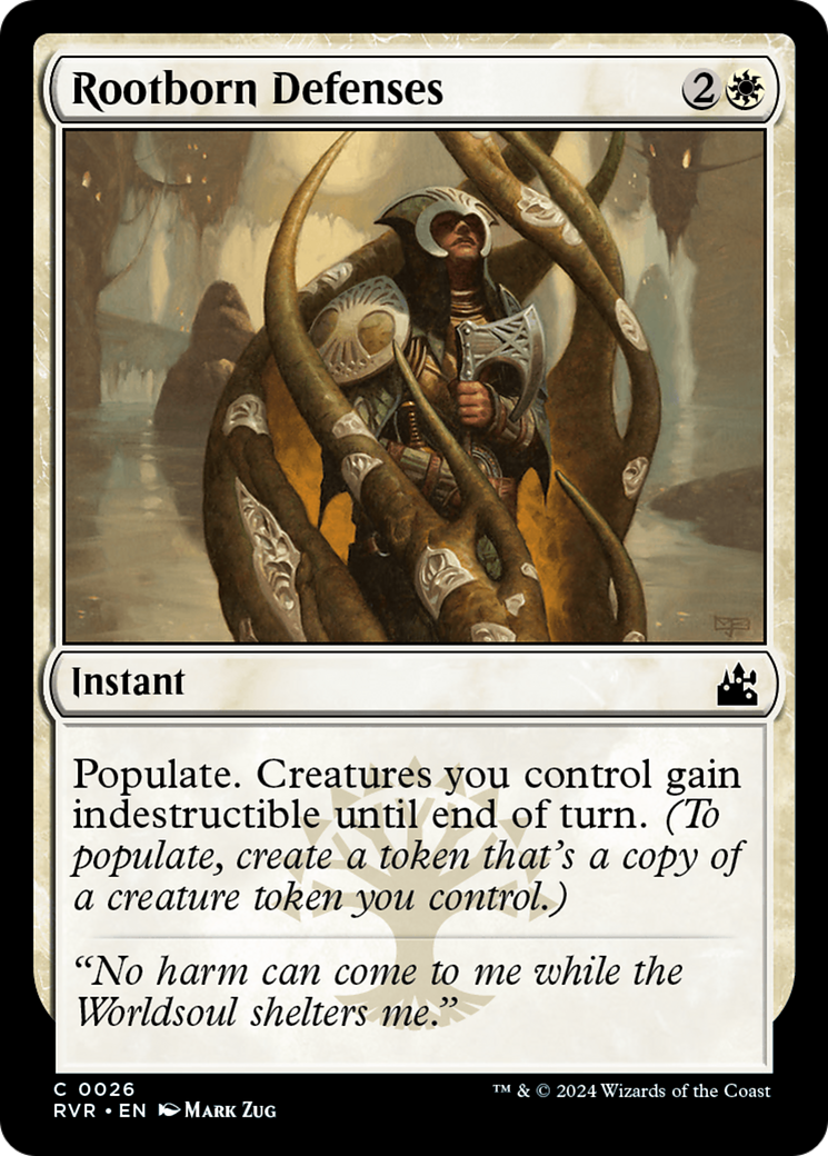 Rootborn Defenses (RVR-026) - [Ravnica Remastered] Foil