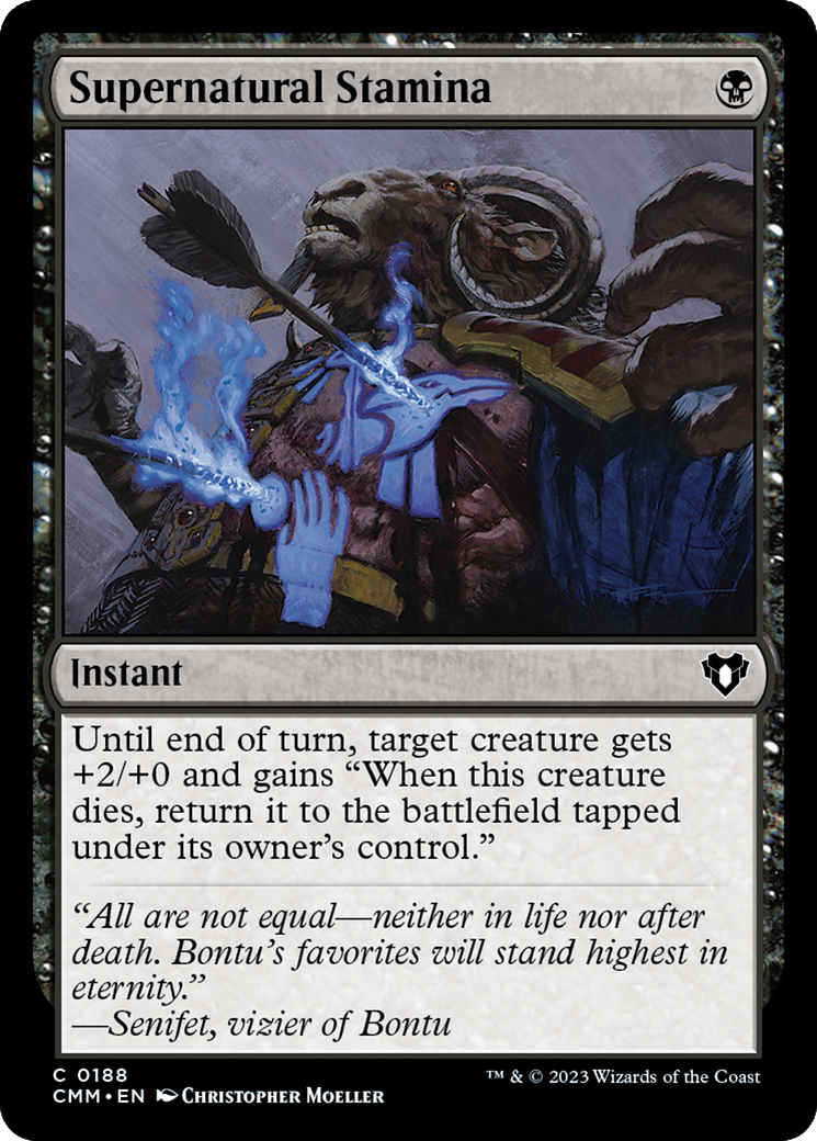 Supernatural Stamina (CMM-188) - [Commander Masters]