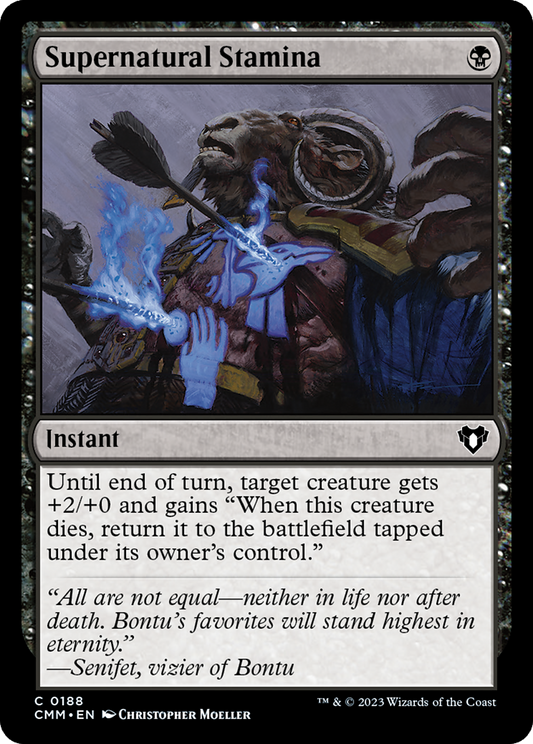 Supernatural Stamina (CMM-188) - [Commander Masters]