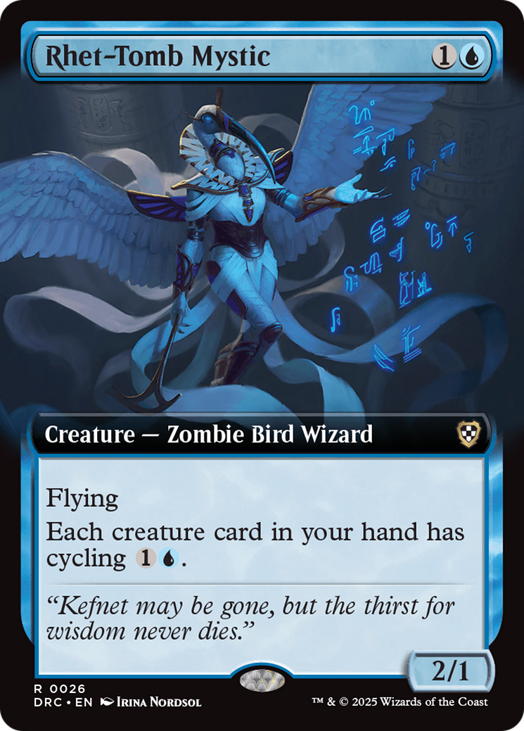 Rhet-Tomb Mystic (DRC-026) - [Commander: Aetherdrift]: (Extended Art)