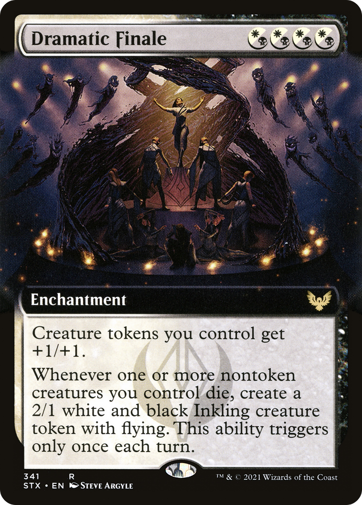 Dramatic Finale (Extended Art) (STX-341) - [Strixhaven: School of Mages]: (Extended Art) Foil