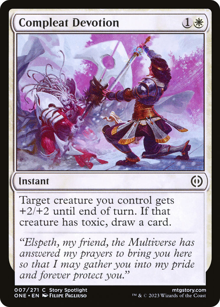 Compleat Devotion (ONE-007) - [Phyrexia: All Will Be One] Foil