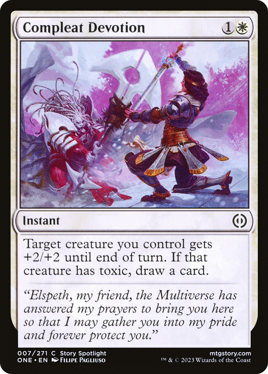 Compleat Devotion (ONE-007) - [Phyrexia: All Will Be One] Foil