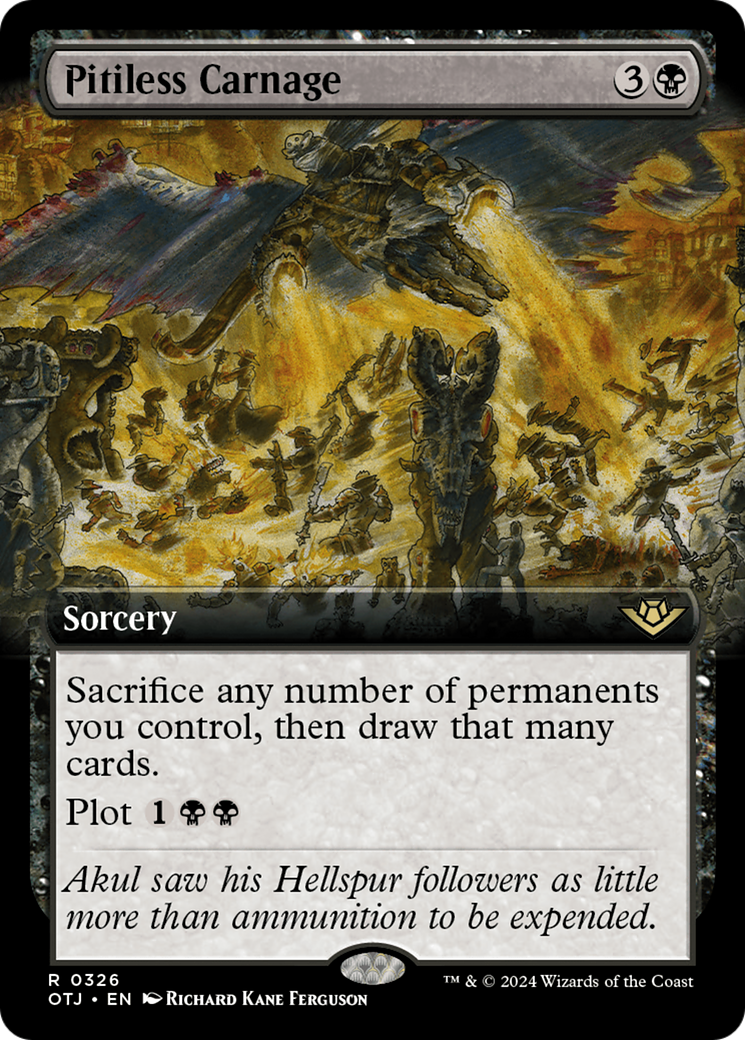 Carnage impitoyable (OTJ-326) - [Hors-la-loi de Thunder Junction] : (Extended Art) Foil 