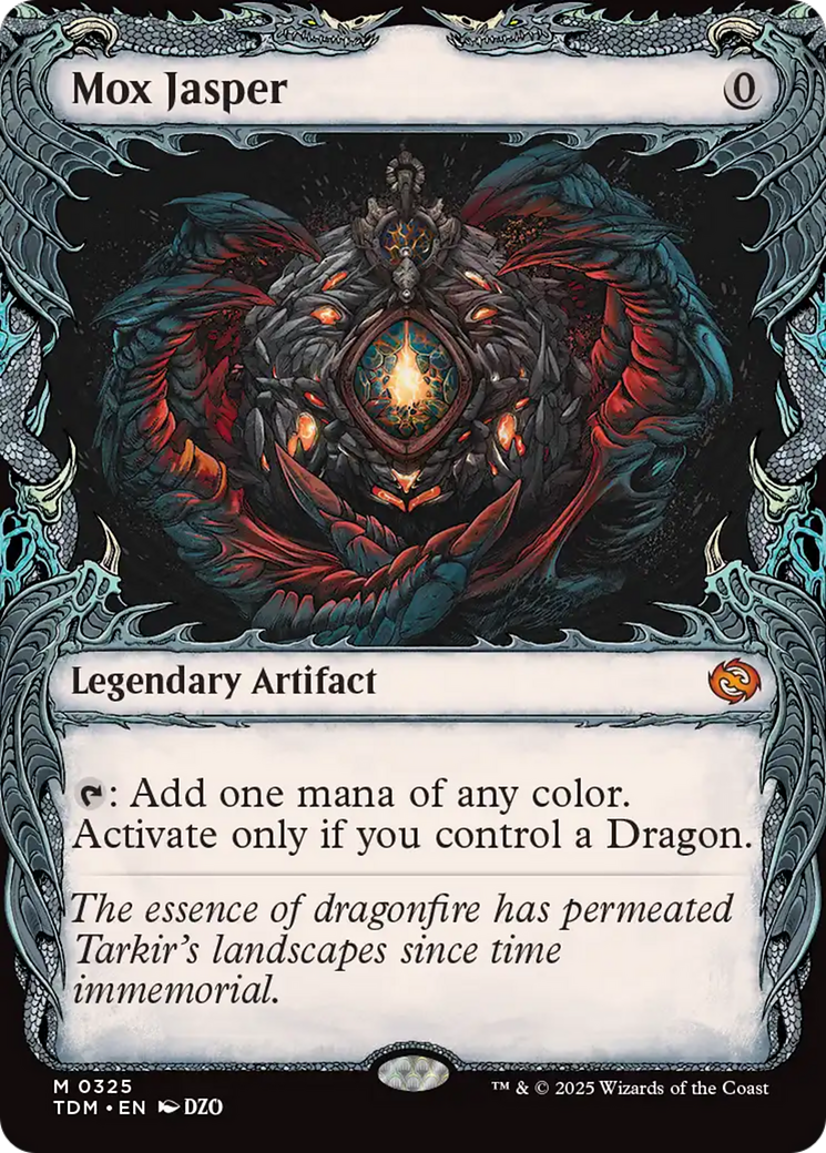 Mox Jasper (Showcase) (TDM-325) - [Tarkir: Dragonstorm]: (Showcase) Foil