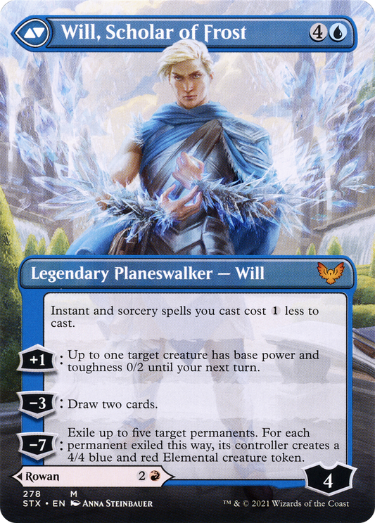 Rowan, Scholar of Sparks (Borderless) (STX-278) - [Strixhaven: School of Mages] (Borderless)