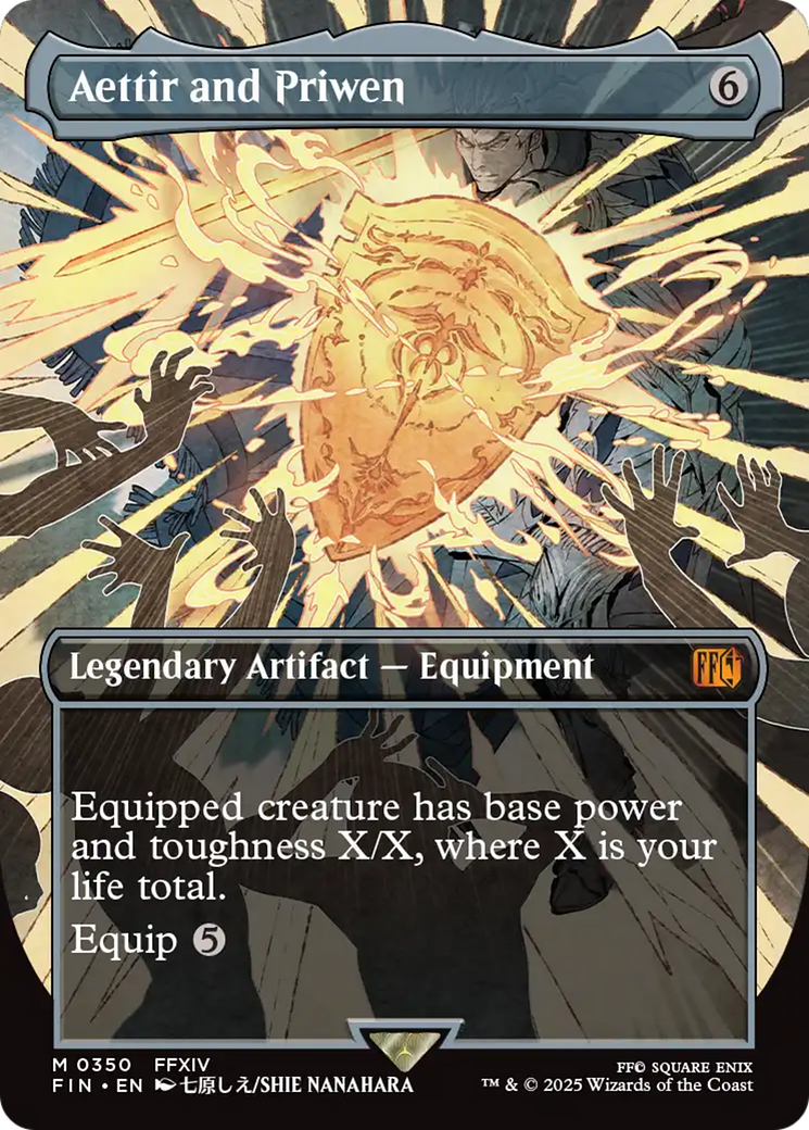 Aettir and Priwen (FIN-350) - [FINAL FANTASY] (Borderless) Foil