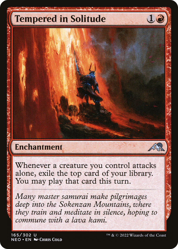 Tempered in Solitude (NEO-165) - [Kamigawa: Neon Dynasty] Foil