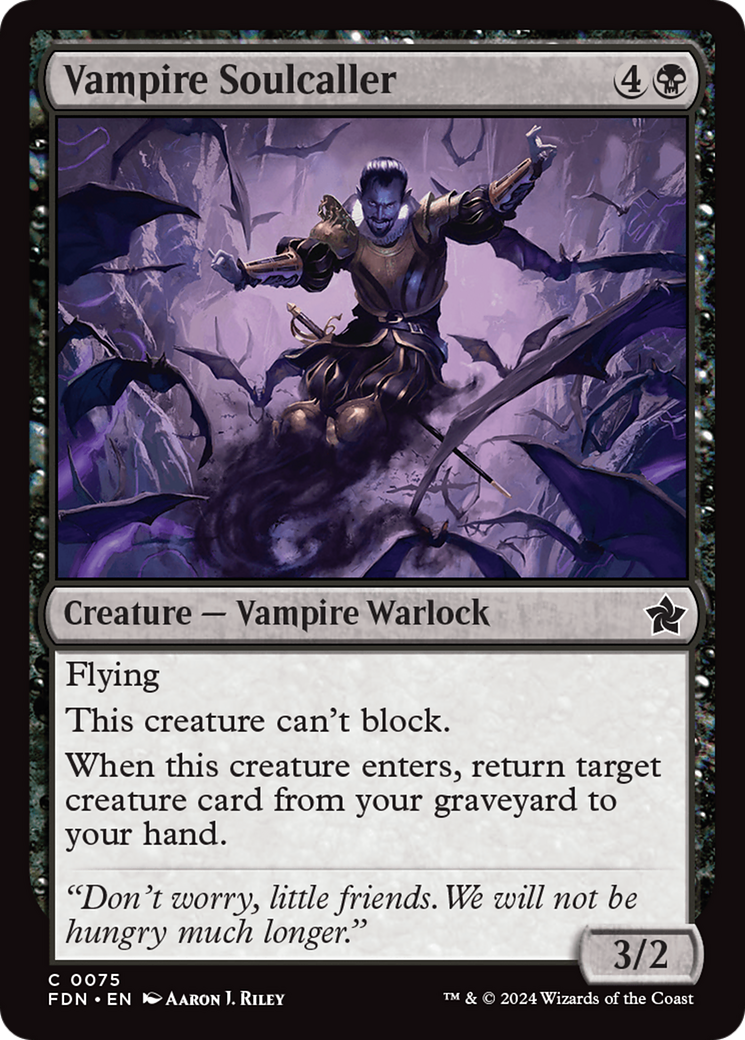 Vampire Soulcaller (FDN-075) - [Foundations] Foil