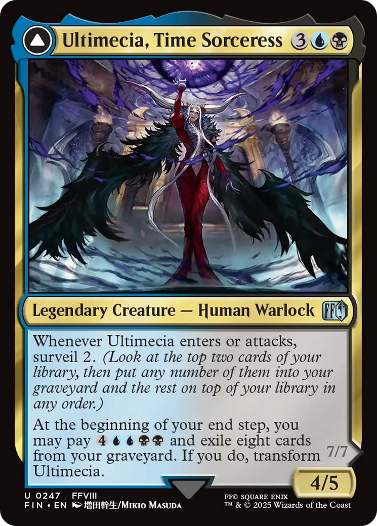 Ultimecia, Time Sorceress // Ultimecia, Omnipotent (FIN-247) - [FINAL FANTASY] Foil
