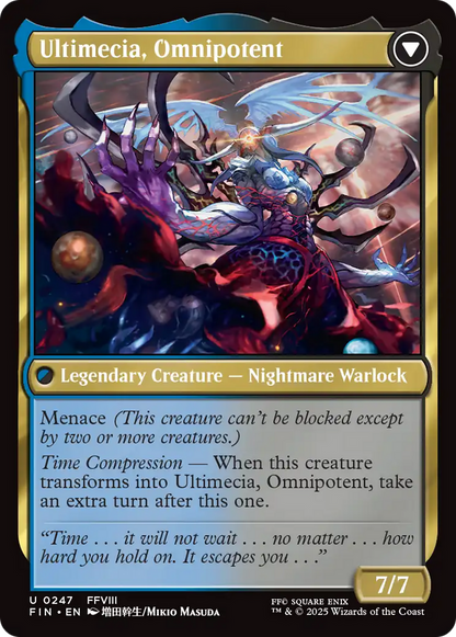 Ultimecia, Time Sorceress // Ultimecia, Omnipotent (FIN-247) - [FINAL FANTASY] Foil