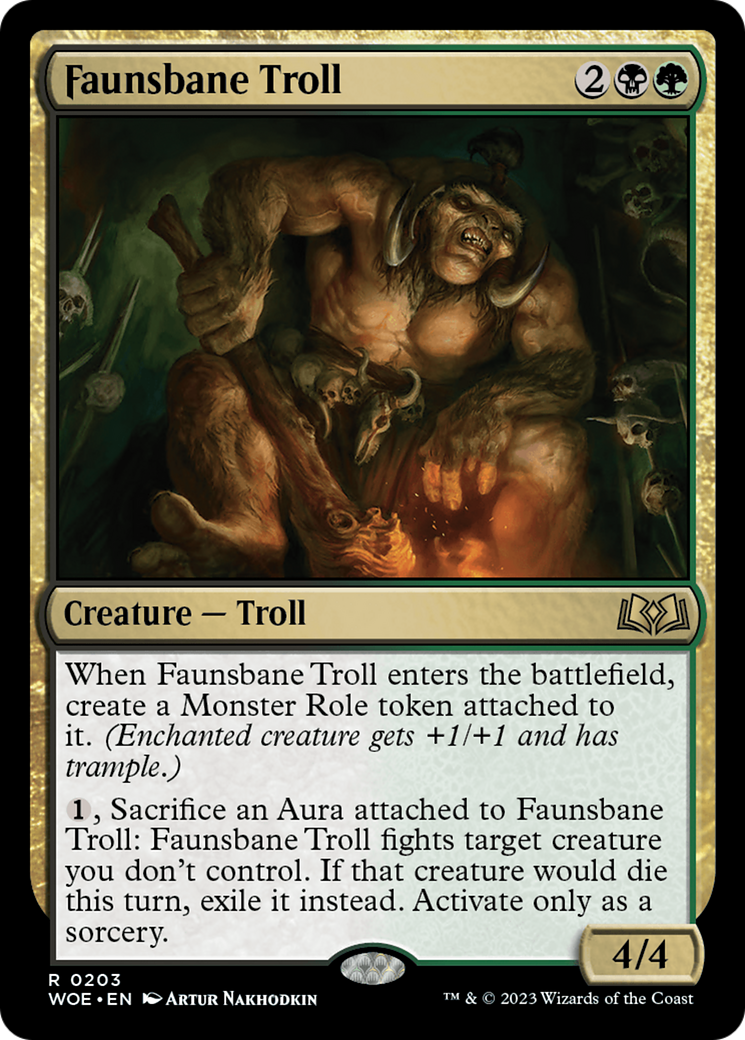Faunsbane Troll (WOE-203) - [Wilds of Eldraine]
