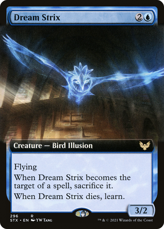 Dream Strix (STX-296) - [Strixhaven: School of Mages]: (Extended Art)