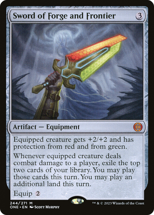 Sword of Forge and Frontier (ONE-244) - [Phyrexia: All Will Be One] Foil