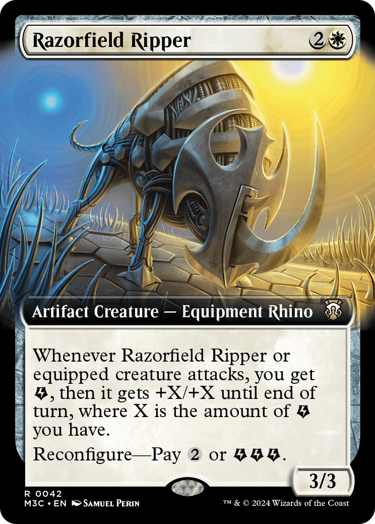 Razorfield Ripper (M3C-042) - [Modern Horizons 3 Commander]: (Extended Art)
