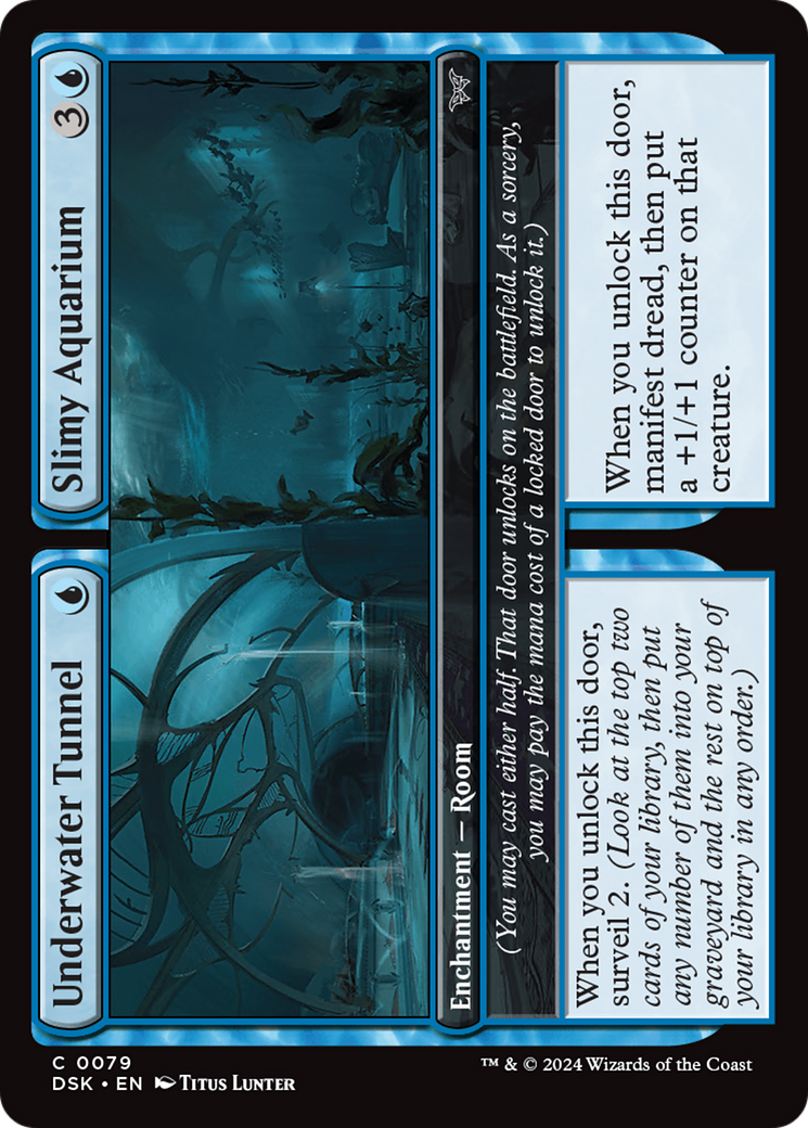 Underwater Tunnel // Slimy Aquarium (DSK-079) - [Duskmourn: House of Horror]
