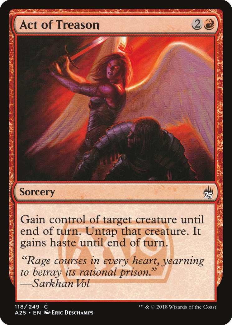 Act of Treason (A25-118) - [Masters 25]
