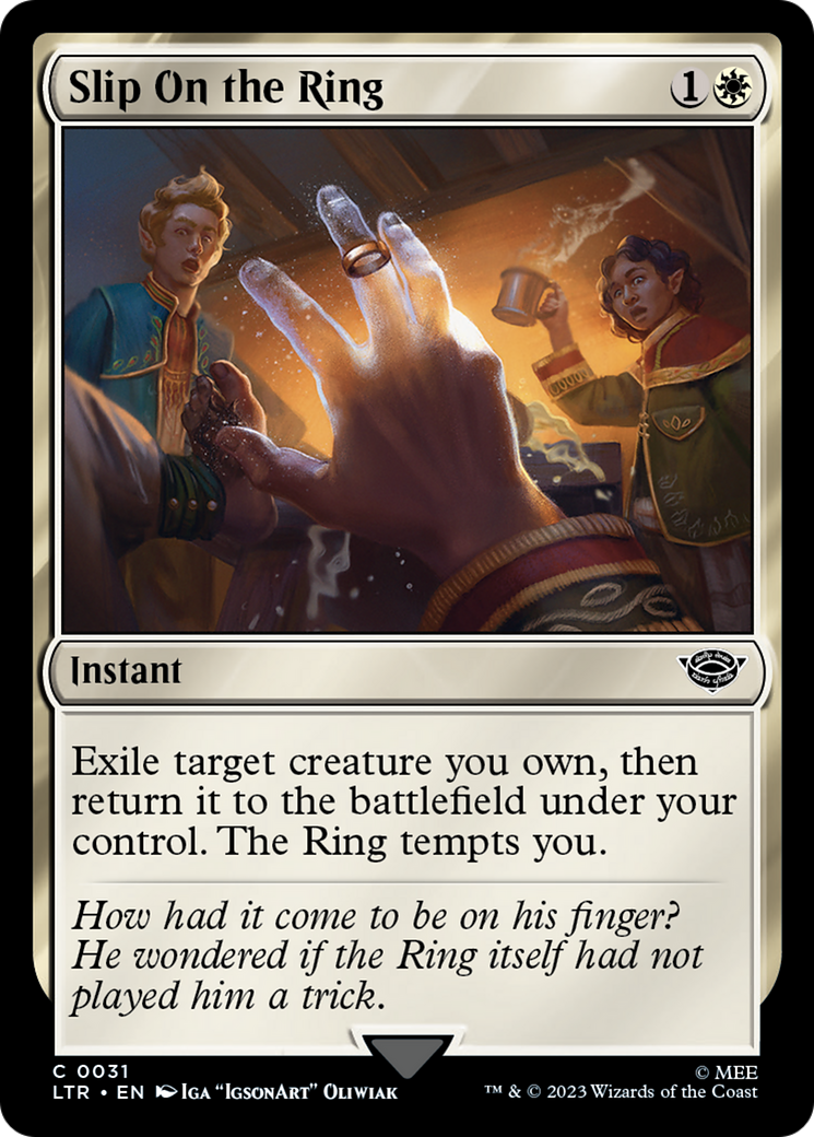 Slip On the Ring (LTR-031) - [The Lord of the Rings: Tales of Middle-earth] Foil