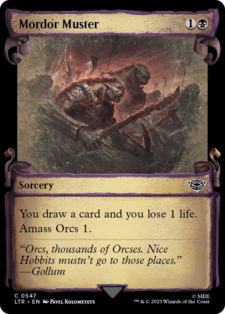 Mordor Muster (LTR-547) - [The Lord of the Rings: Tales of Middle-earth]: (Showcase)