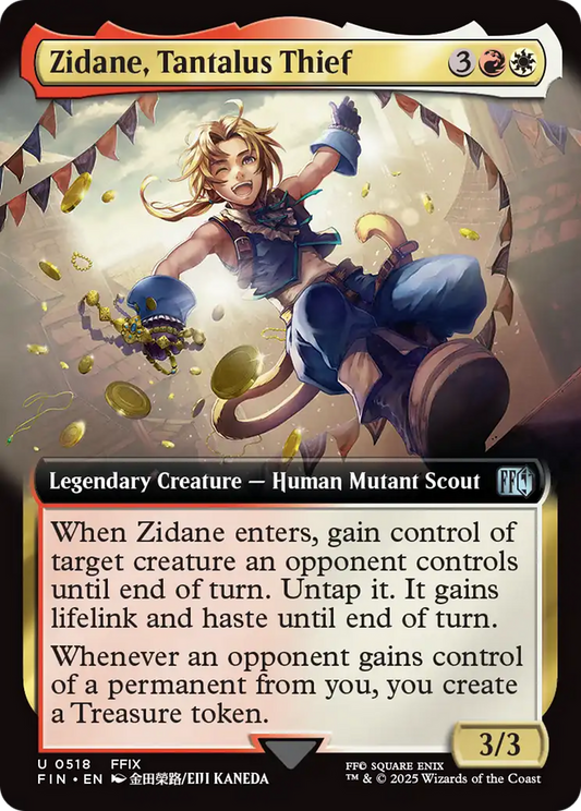 Zidane, Tantalus Thief (FIN-518) - [FINAL FANTASY]: (Extended Art) Foil