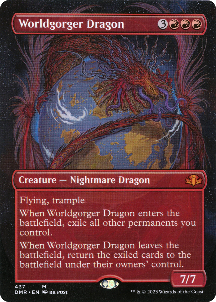 Worldgorger Dragon (DMR-437) - [Dominaria Remastered] (Borderless) Foil