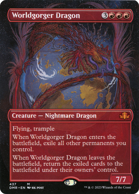 Worldgorger Dragon (DMR-437) - [Dominaria Remastered] (Borderless) Foil