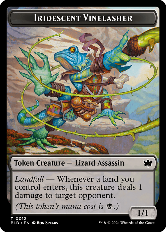 Iridescent Vinelasher (TBLB-012) - [Bloomburrow Tokens]