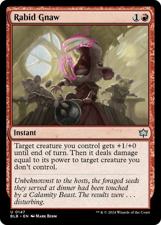 Rabid Gnaw (BLB-147) - [Bloomburrow]