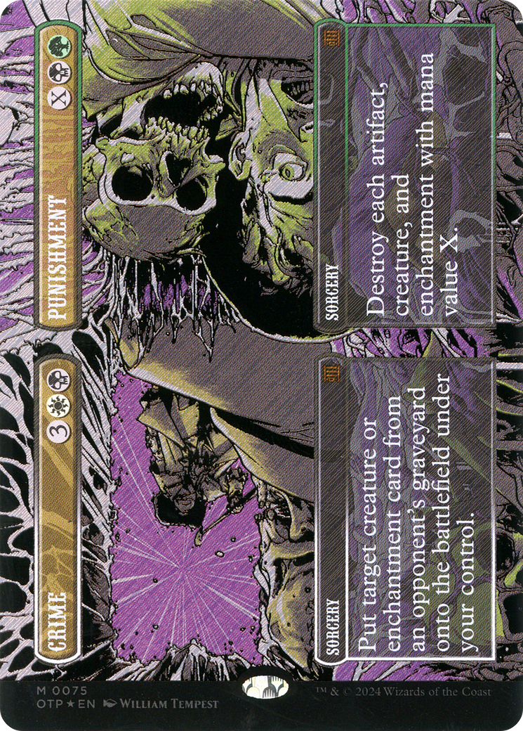 Crime // Punition (OTP-075) - [Dernières nouvelles] : (Showcase) (Borderless) Foil