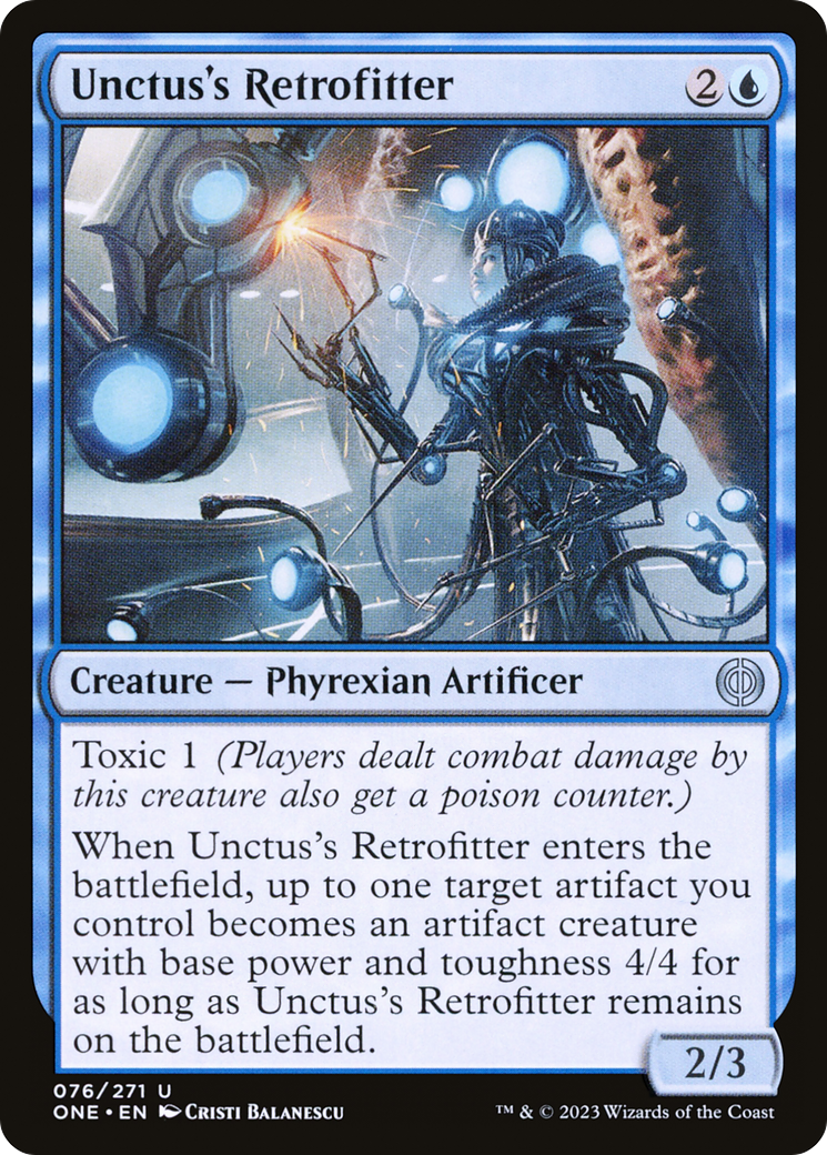 Unctus's Retrofitter (ONE-076) - [Phyrexia: All Will Be One] Foil