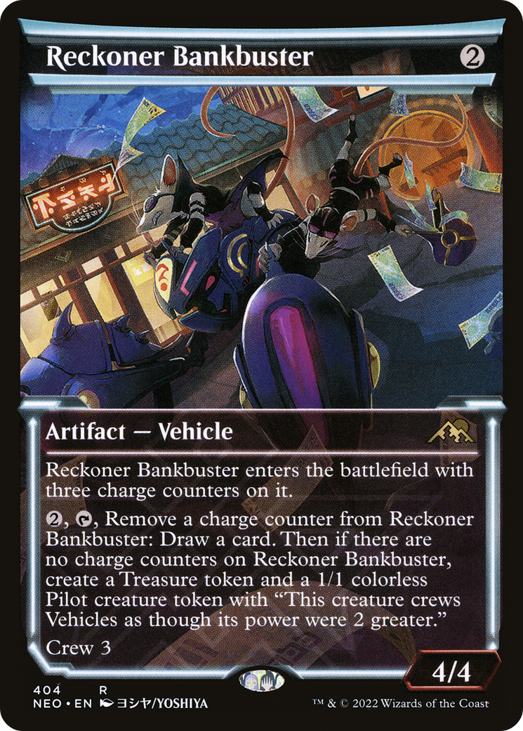 Reckoner Bankbuster (NEO-404) - [Kamigawa: Neon Dynasty]: (Showcase)