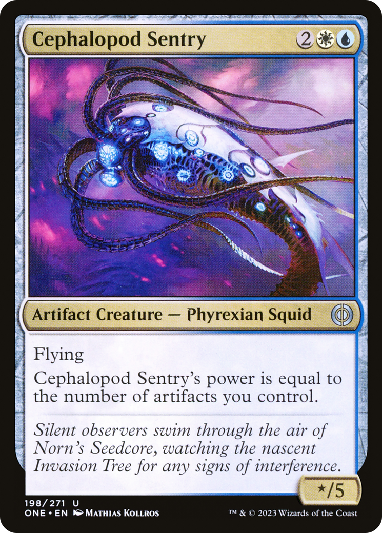 Cephalopod Sentry (ONE-198) - [Phyrexia: All Will Be One] Foil