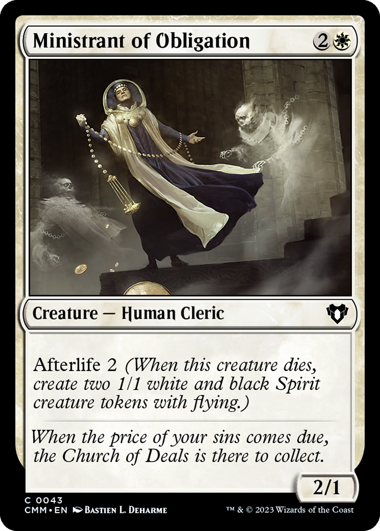 Ministrant of Obligation (CMM-043) - [Commander Masters] Foil