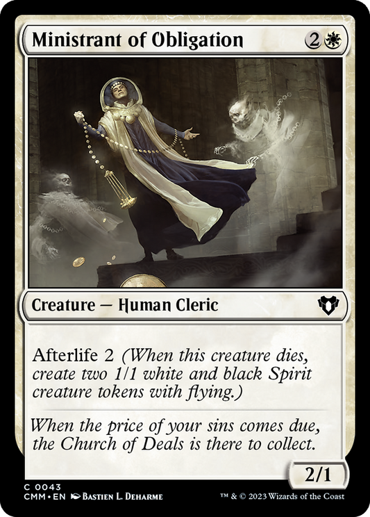 Ministrant of Obligation (CMM-043) - [Commander Masters] Foil