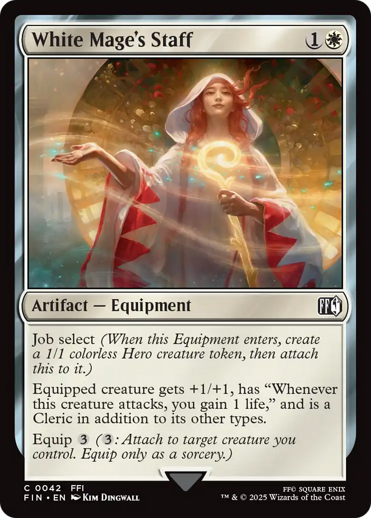 White Mage's Staff (FIN-042) - [FINAL FANTASY] Foil