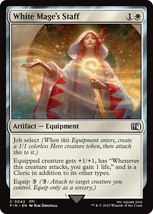 White Mage's Staff (FIN-042) - [FINAL FANTASY] Foil